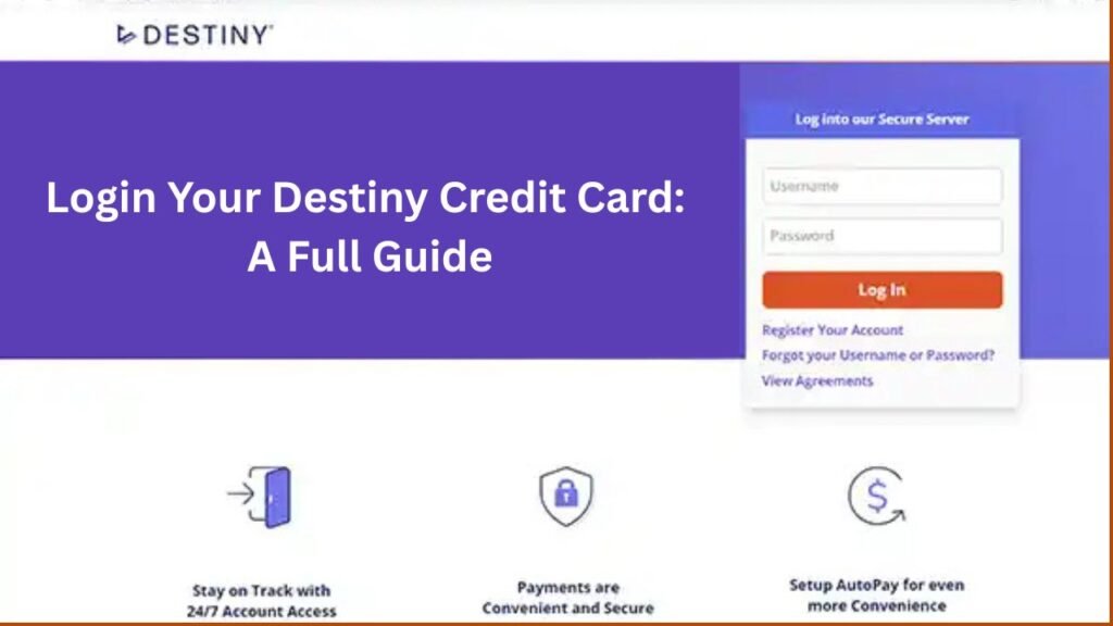 Login Page for Destiny Cards
